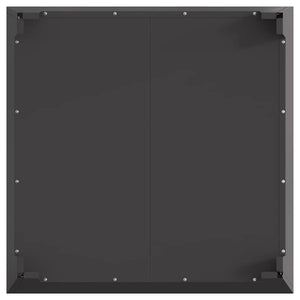 Φωτιά Μπολ Μαύρο 80 x 80 x 43 εκ. Ατσάλι Σκληρυθέν στον Αέρα