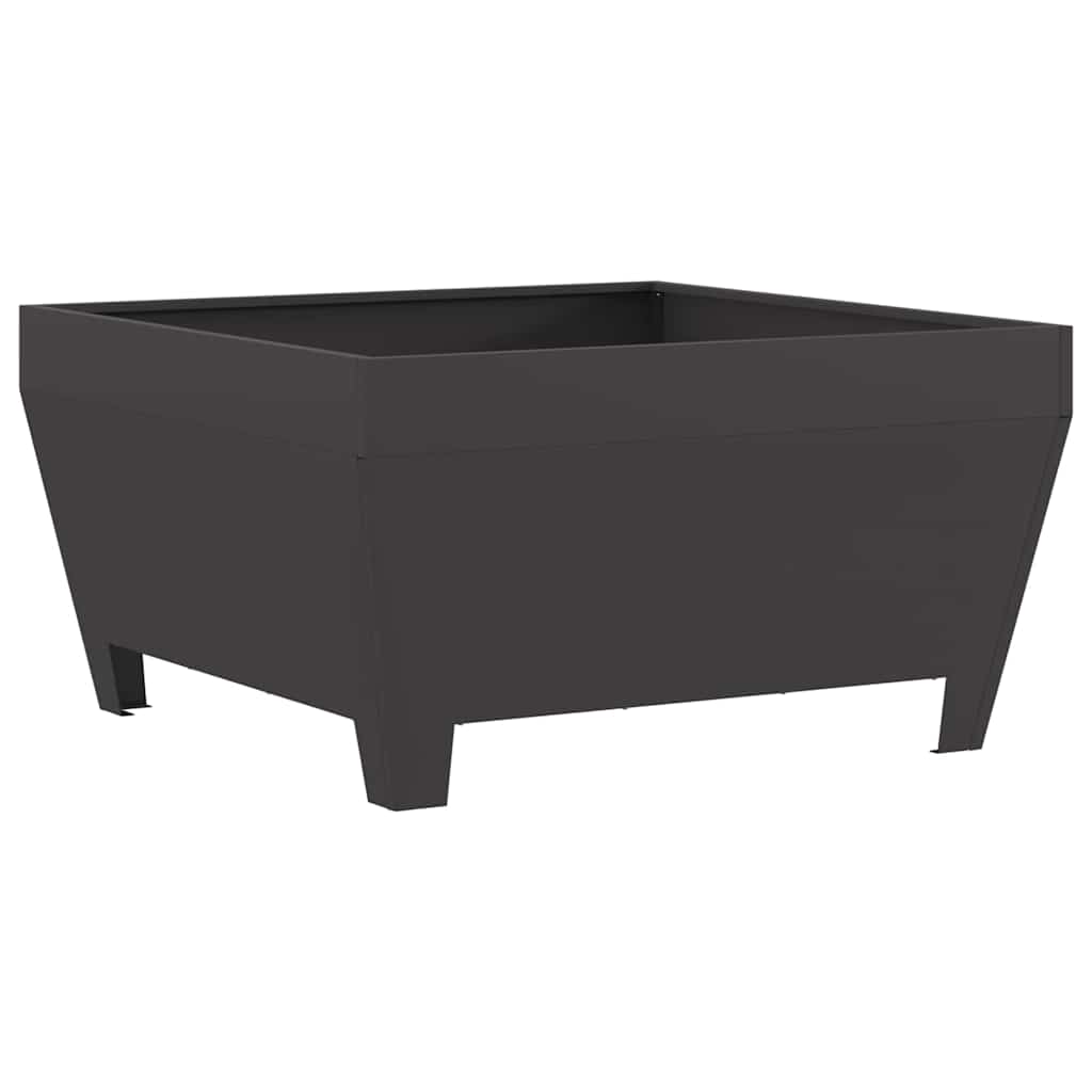 Φωτιά Μαύρο 80 x 80 x 43 εκ. Ατσάλι