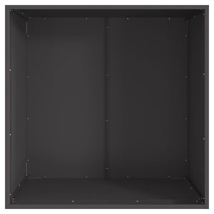 Φωτιά Μπολ Μαύρο 80 x 80 x 43 εκ. Ατσάλι Σκληρυθέν στον Αέρα