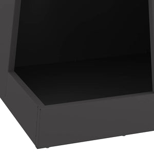Φωτιά Μαύρο 35 x 35 x 100 εκ Ατσάλι - Pakobazaar