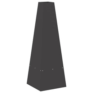 Φωτιά Μαύρο 35 x 35 x 100 εκ Ατσάλι - Pakobazaar