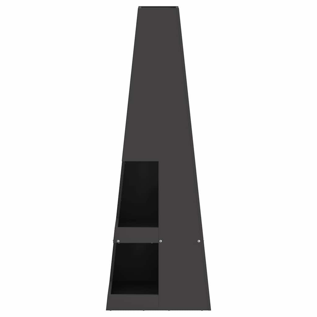 Φωτιά Μαύρο 35 x 35 x 100 εκ Ατσάλι - Pakobazaar