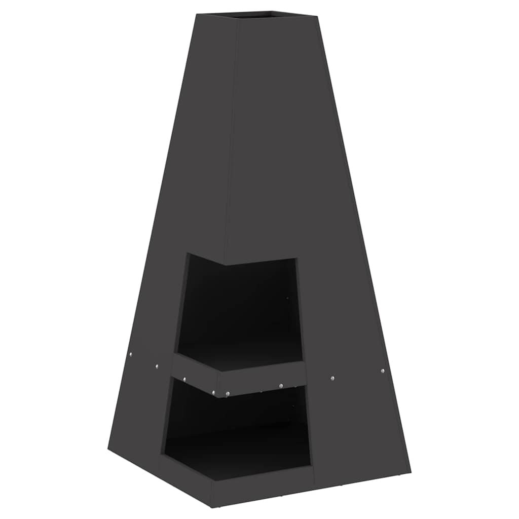 Φωτιά Μαύρο 50 x 50 x 100 cm Ατσάλι