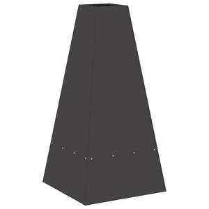 Φωτιά σε μπολ Μαύρο 50 x 50 x 100 cm Ατσάλι Σκληρυθέν στον Αέρα