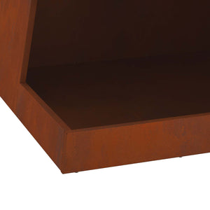 Φωτιά σε μπολ Σκ rusty Ατσάλι Σκληρυθέν στον Αέρα