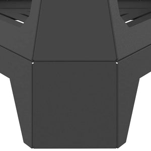 Φωτιά σε μπολ Μαύρο 50 x 43 x 52 εκ. Ατσάλι Σκληρυθέν στον Αέρα