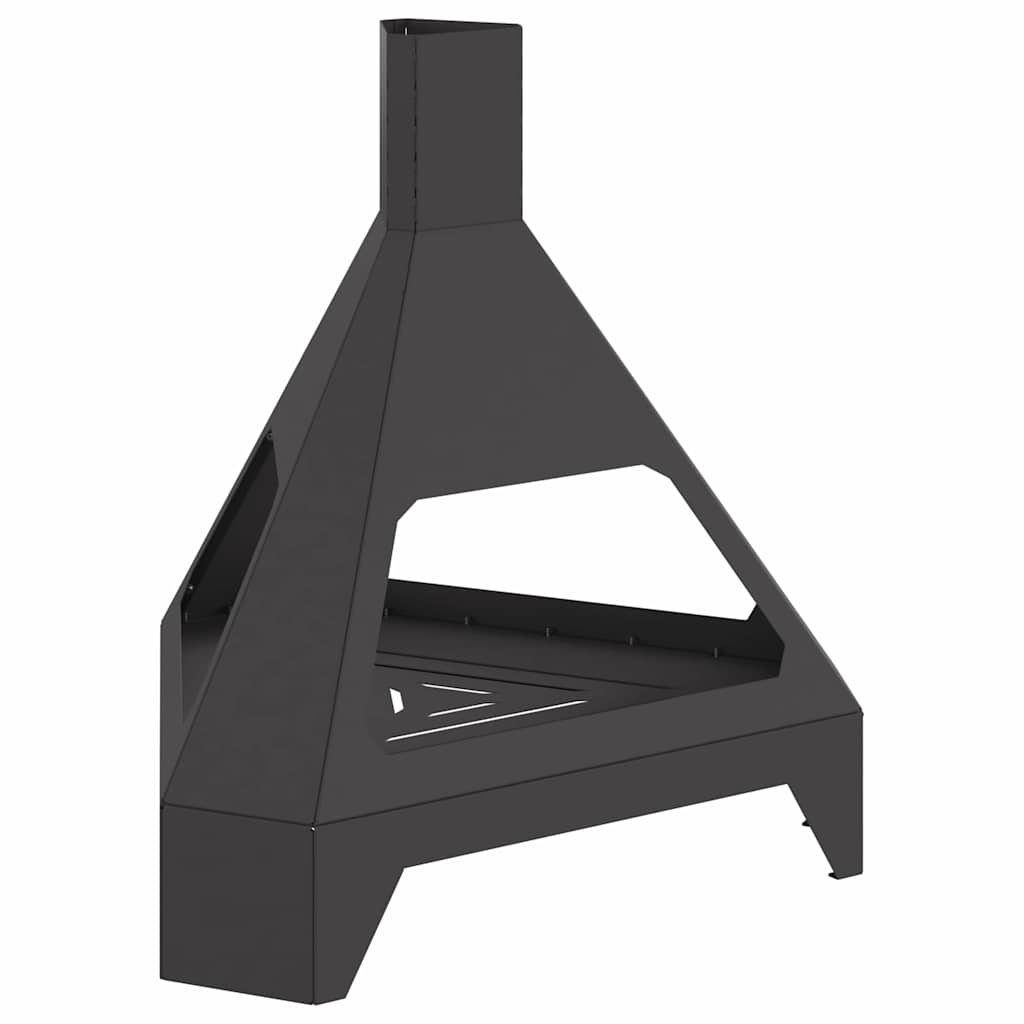 Φωτιά Μαύρο 50 x 43 x 52 εκ. Ατσάλι
