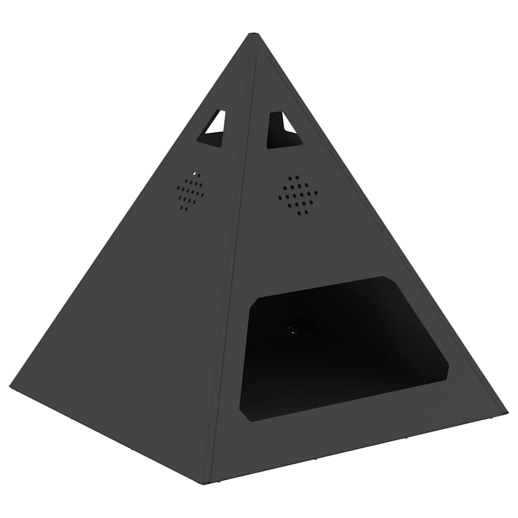 Φωτιά Μαύρο 50 x 50 x 51 εκ. Ατσάλι - Pakobazaar