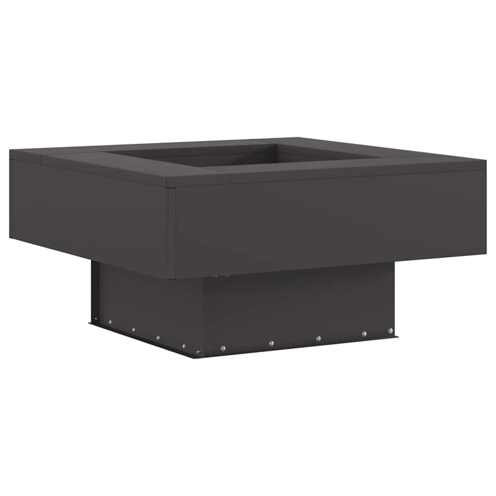 Φωτιά Μαύρο 60 x 60 x 30 cm Ατσάλι Σκληρυθέν στον Αέρα