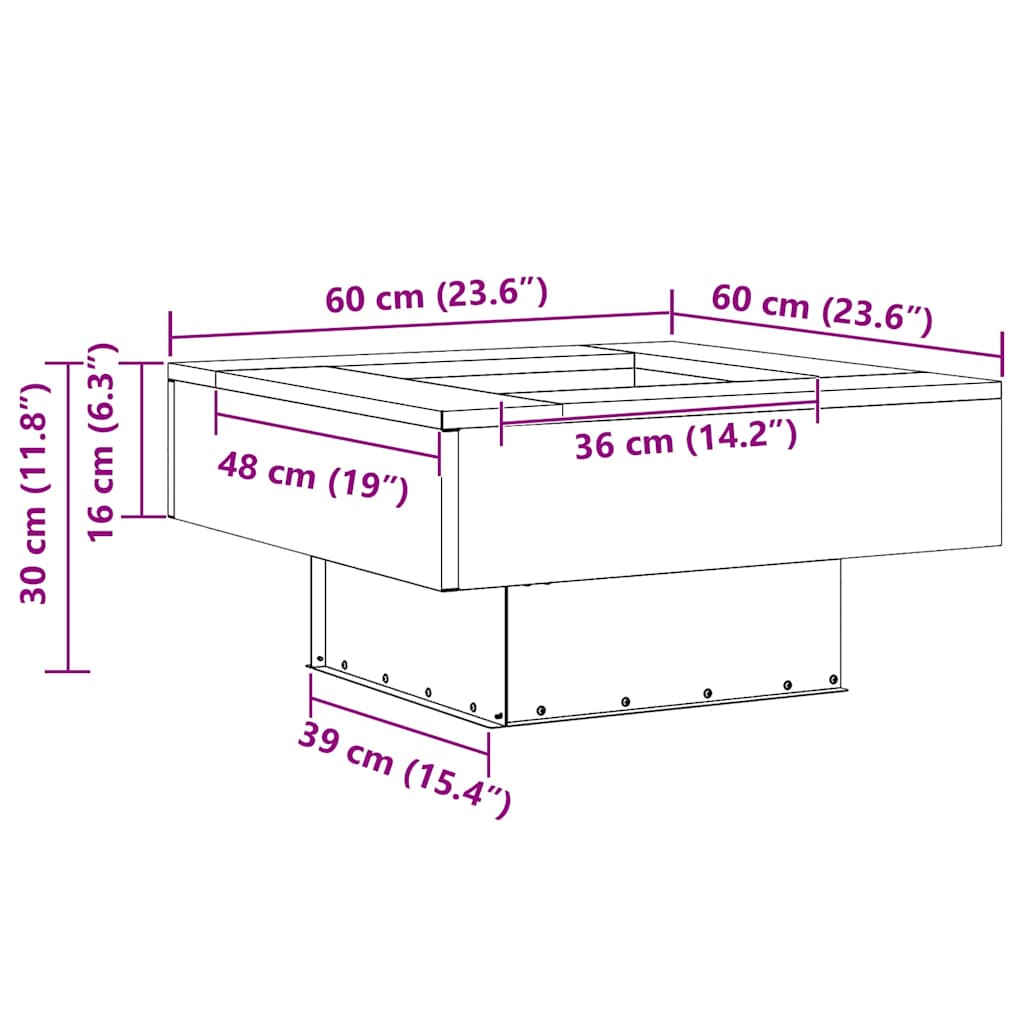 Φωτιά Μαύρο 60 x 60 x 30 cm Ατσάλι Σκληρυθέν στον Αέρα