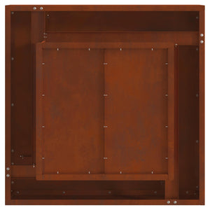 Φωτιά Καφέ 60 x 60 x 30 cm Ατσάλι Σκληρυθέν στον Αέρα - Pakobazaar