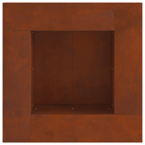 Φωτιά Καφέ 60 x 60 x 30 cm Ατσάλι Σκληρυθέν στον Αέρα - Pakobazaar