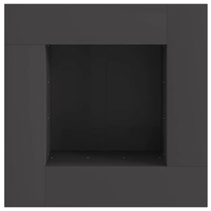 Φωτιά Μαύρο 80 x 80 x 40 cm Ατσάλι - Pakobazaar
