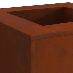 Φωτιά Καφέ 80 x 80 x 40 cm Ατσάλι Σκληρυθέν στον Αέρα - Pakobazaar