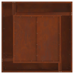 Φωτιά Καφέ 80 x 80 x 40 cm Ατσάλι Σκληρυθέν στον Αέρα - Pakobazaar