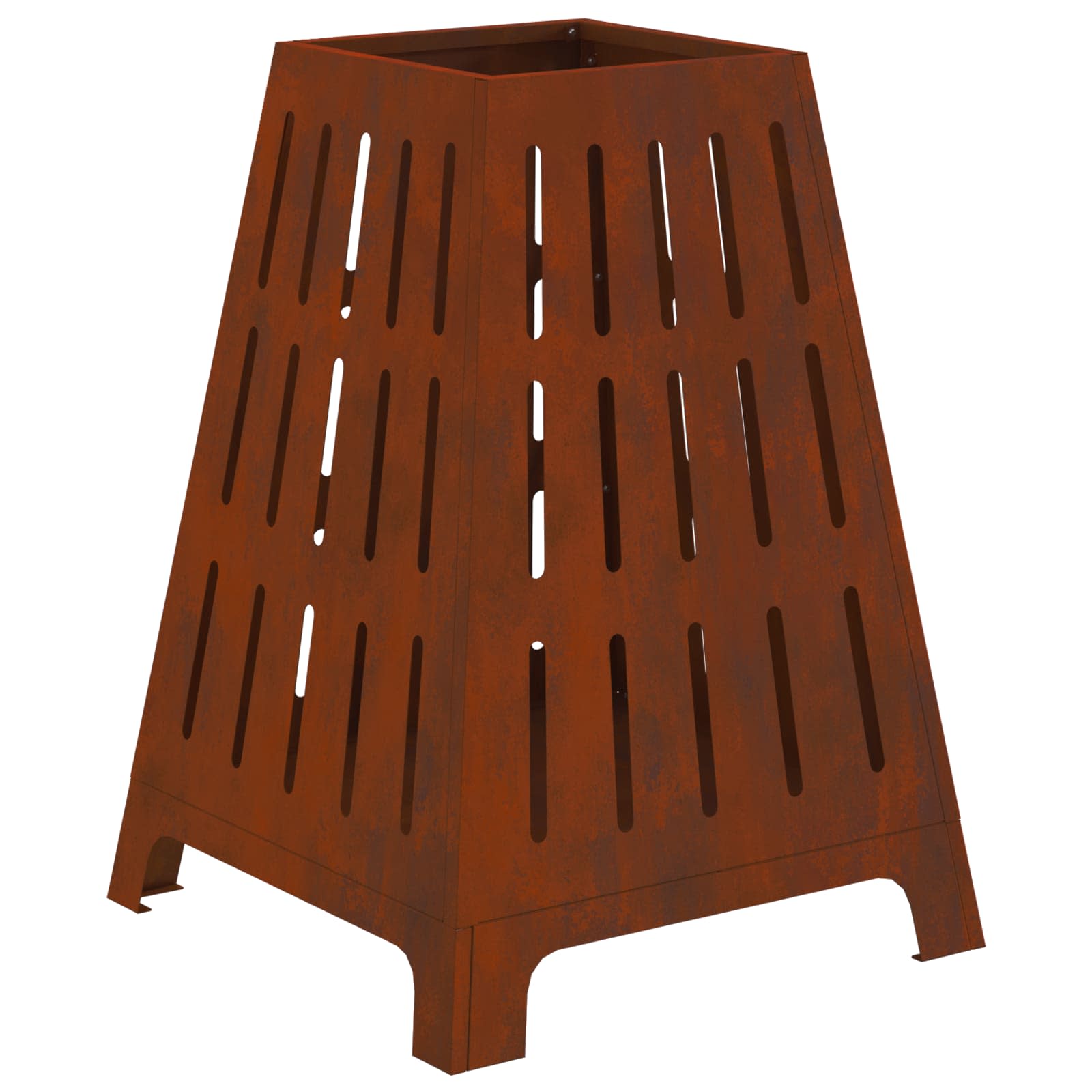 Φωτιά Καφέ 50 x 50 x 70 cm Ατσάλι Σκληρυθέν στον Αέρα - Pakobazaar