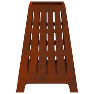 Φωτιά Καφέ 50 x 50 x 70 cm Ατσάλι Σκληρυθέν στον Αέρα - Pakobazaar