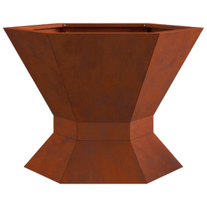 Φωτιά Καφέ 50 x 50 x 40 cm Ατσάλι Σκληρυθέν στον Αέρα - Pakobazaar
