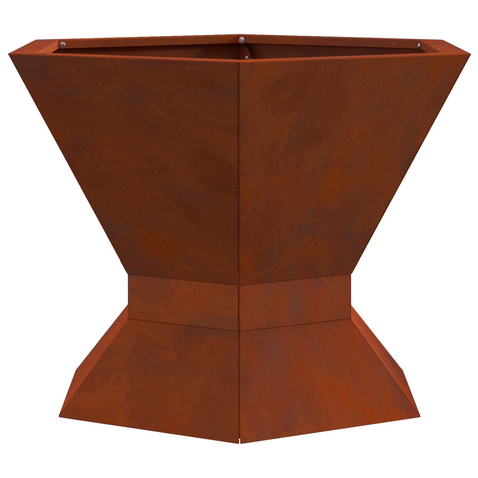 Φωτιά Καφέ 50 x 50 x 40 cm Ατσάλι Σκληρυθέν στον Αέρα - Pakobazaar