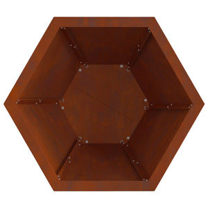 Φωτιά Καφέ 50 x 50 x 40 cm Ατσάλι Σκληρυθέν στον Αέρα - Pakobazaar