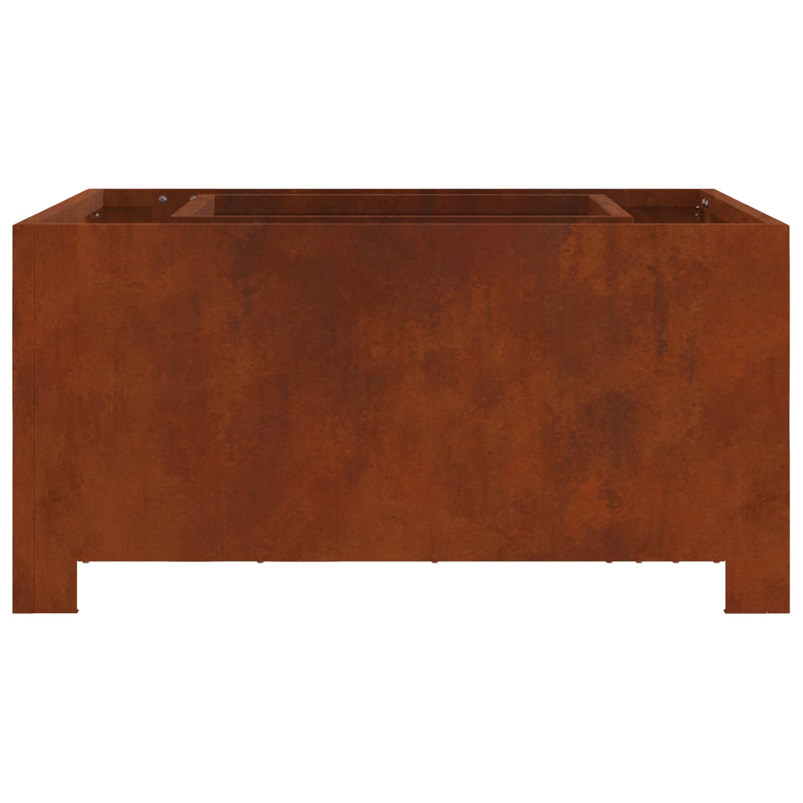 Φωτιά Καφέ 60 x 60 x 30 cm Ατσάλι Σκληρυθέν στον Αέρα - Pakobazaar