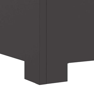 Φωτιά Μπολ Μαύρο 80 x 80 x 40 cm Ατσάλι Σκληρυθέν στον Αέρα - Pakobazaar
