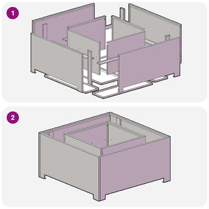 Φωτιά Μπολ Μαύρο 80 x 80 x 40 cm Ατσάλι Σκληρυθέν στον Αέρα - Pakobazaar