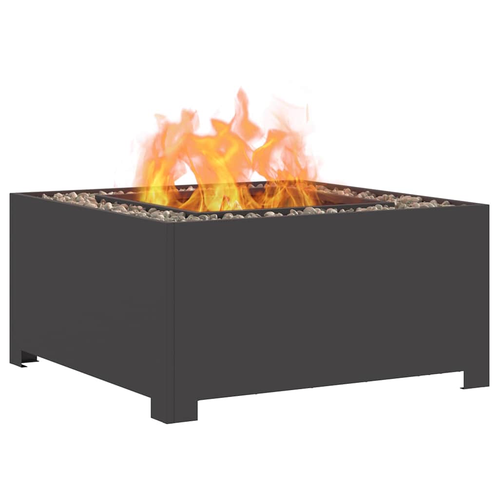 Φωτιά Μαύρο 80 x 80 x 40 cm Ατσάλι - Pakobazaar