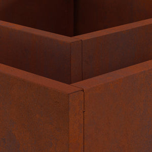 Φωτιά Καφέ 80 x 80 x 40 cm Ατσάλι Σκληρυθέν στον Αέρα - Pakobazaar