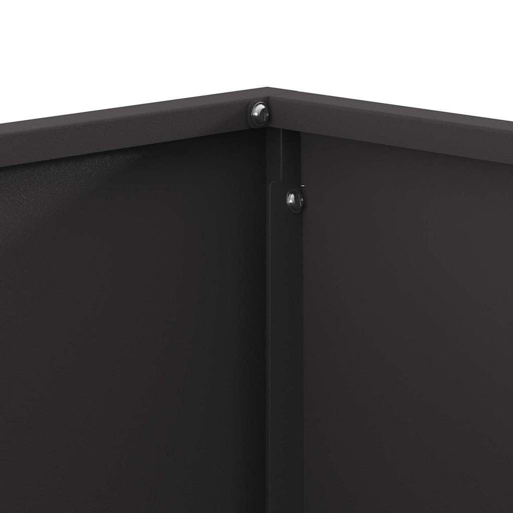 Φωτιά Μαύρο 80 x 80 x 40 cm Ατσάλι
