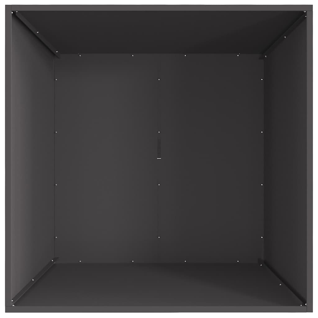 Φωτιά Μαύρο 80 x 80 x 40 cm Ατσάλι