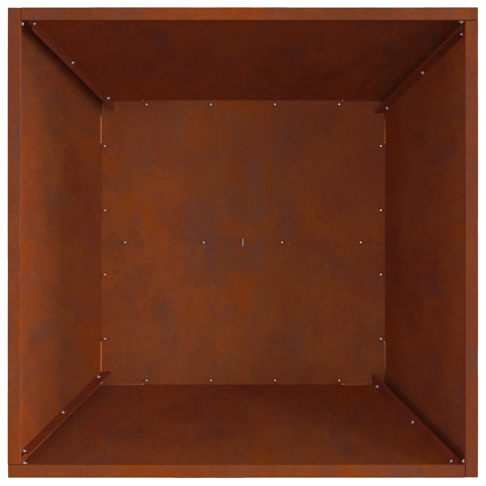 Φωτιά Καφέ 80 x 80 x 40 cm Ατσάλι Σκληρυθέν στον Αέρα - Pakobazaar