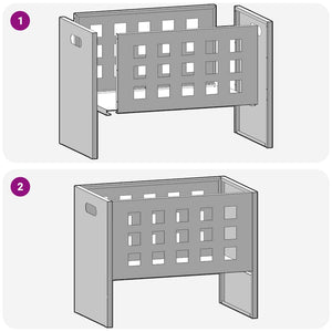Φωτιά Μαύρο 50 x 30 x 40 εκ. Ατσάλι - Pakobazaar