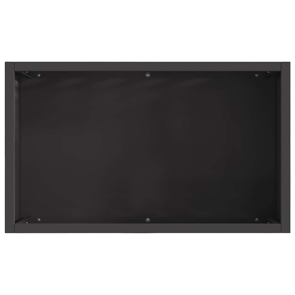 Φωτιά Μαύρο 50 x 30 x 40 εκ. Ατσάλι - Pakobazaar