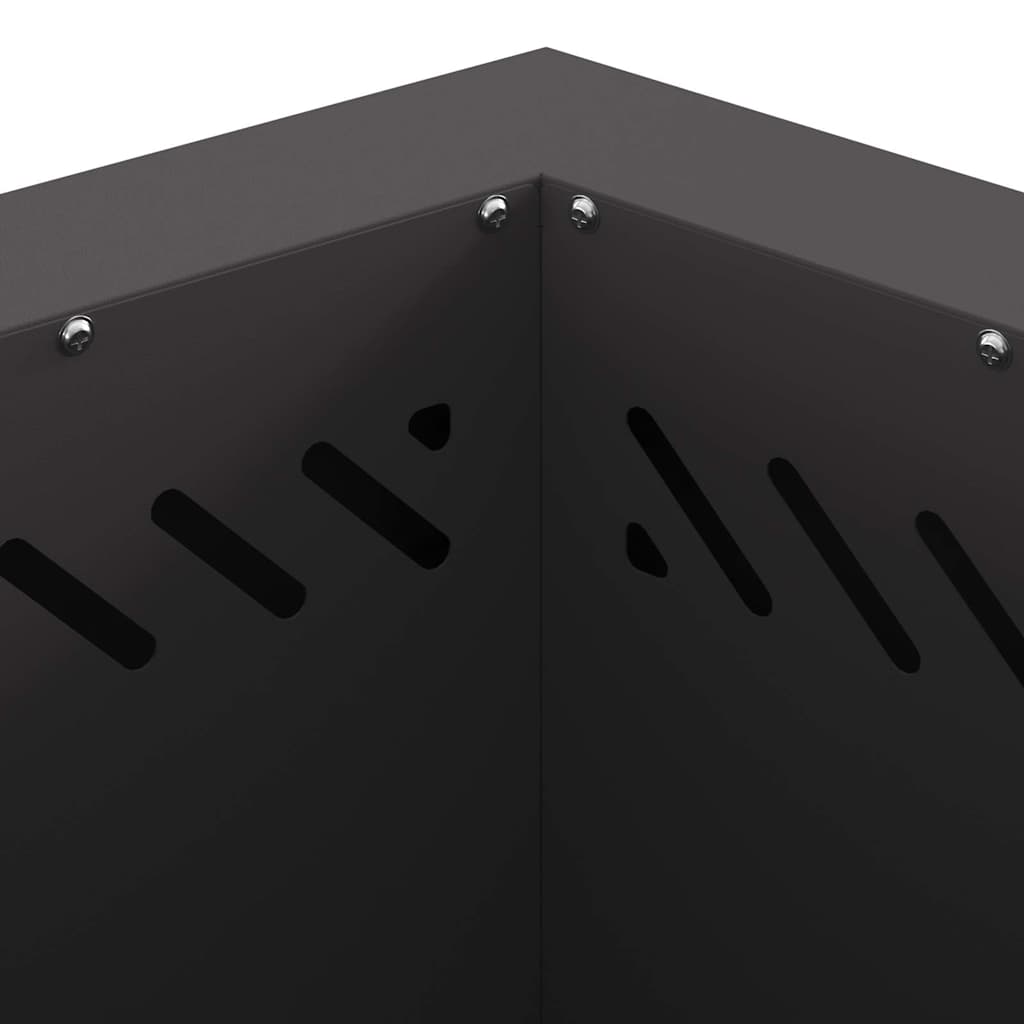 Σόμπα Φωτιάς Χωρίς Καπνό Μαύρο 48 x 48 x 51 cm Ατσάλι - Pakobazaar