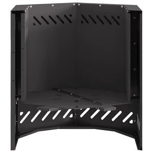 Σόμπα Φωτιάς Χωρίς Καπνό Μαύρο 48 x 48 x 51 cm Ατσάλι - Pakobazaar