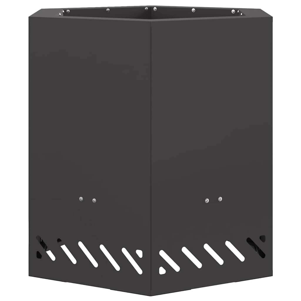 Σόμπα Φωτιάς Χωρίς Καπνό Μαύρο 48 x 48 x 51 cm Ατσάλι - Pakobazaar