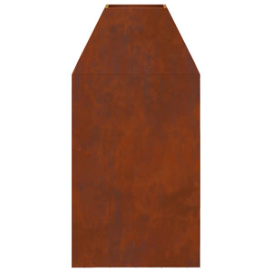 Φωτιά Καφέ 50 x 50 x 100 cm Ατσάλι Σκληρυθέν στον Αέρα - Pakobazaar