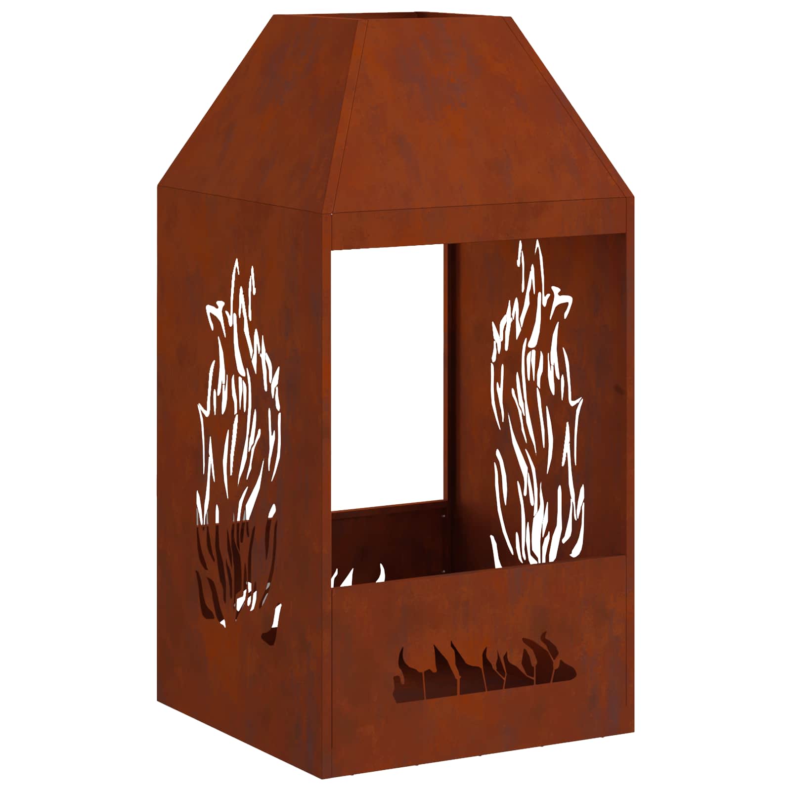 Φωτιά Καφέ 50 x 50 x 100 cm Ατσάλι καιρό