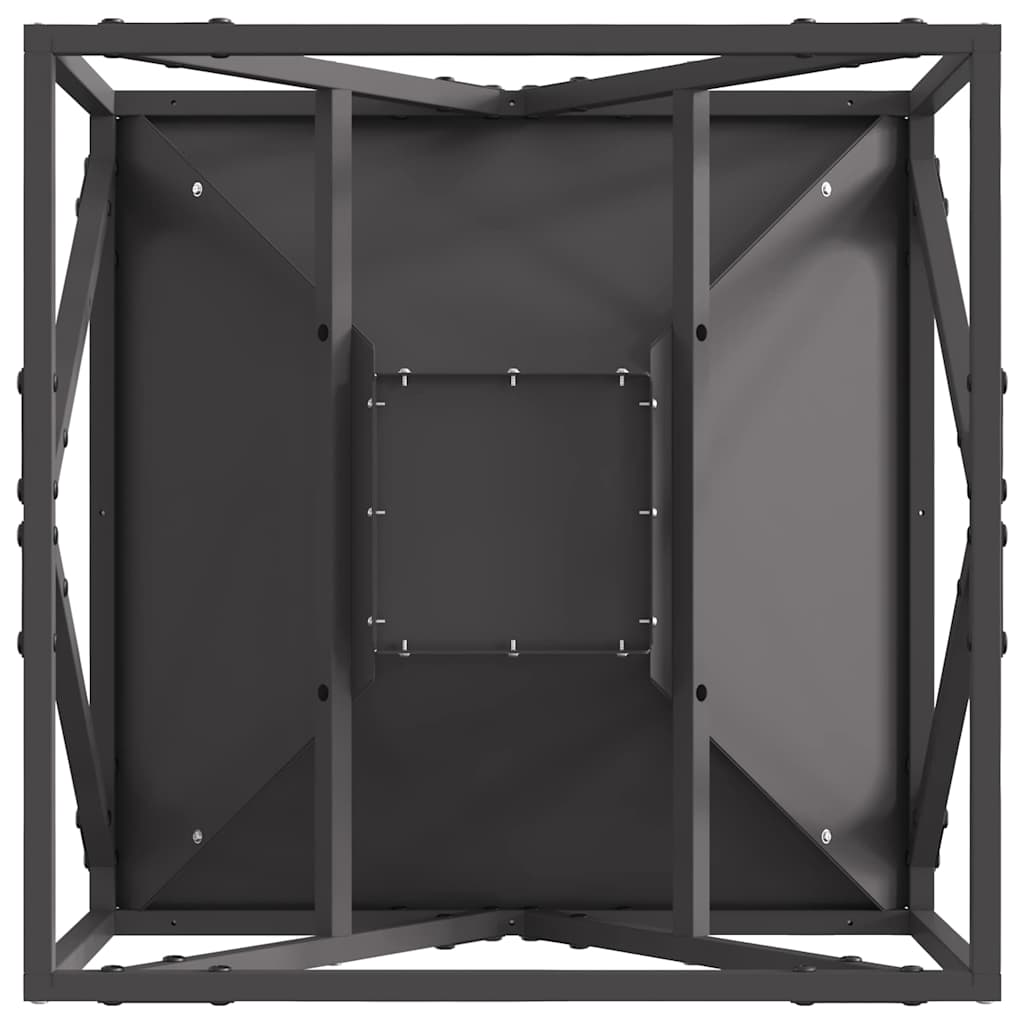 Φωτιά Μαύρο 50 x 50 x 35 cm Ατσάλι - Pakobazaar