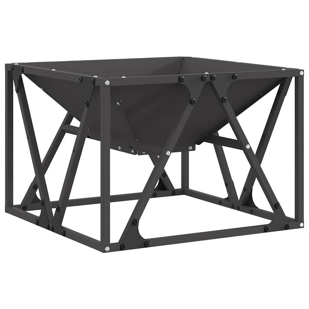 Φωτιά Μαύρο 50 x 50 x 35 cm Ατσάλι - Pakobazaar