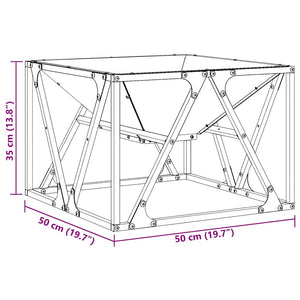 Φωτιά Μαύρο 50 x 50 x 35 cm Ατσάλι - Pakobazaar