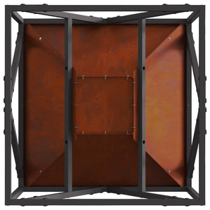 Φωτιά Καφέ 50 x 50 x 35 cm Ατσάλι Σκληρυθέν στον Αέρα - Pakobazaar