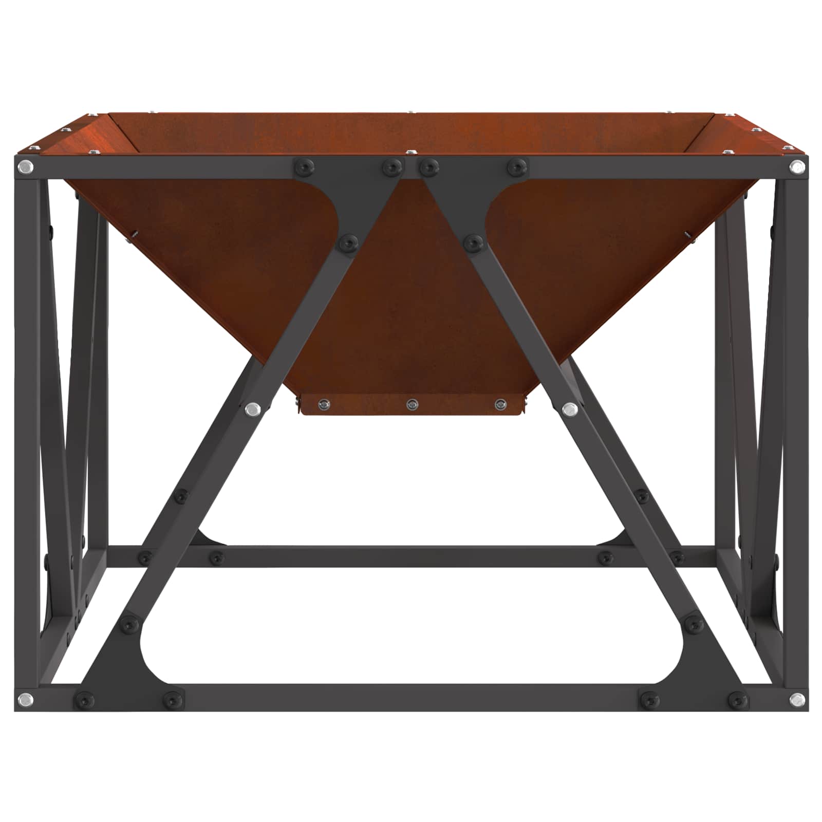 Φωτιά Καφέ 50 x 50 x 35 cm Ατσάλι Σκληρυθέν στον Αέρα - Pakobazaar