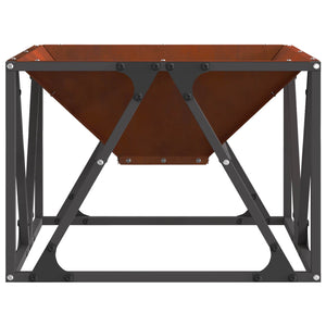 Φωτιά Καφέ 50 x 50 x 35 cm Ατσάλι Σκληρυθέν στον Αέρα - Pakobazaar
