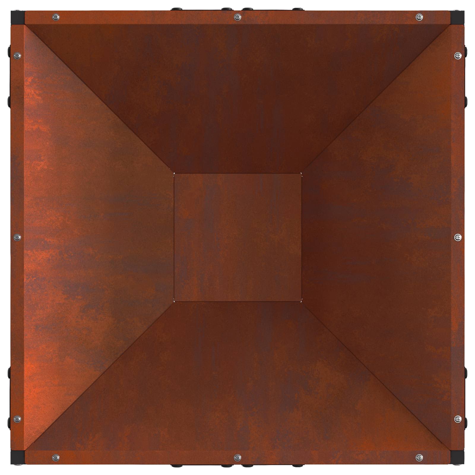 Φωτιά Καφέ 50 x 50 x 35 cm Ατσάλι Σκληρυθέν στον Αέρα - Pakobazaar