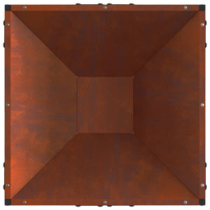 Φωτιά Καφέ 50 x 50 x 35 cm Ατσάλι Σκληρυθέν στον Αέρα - Pakobazaar