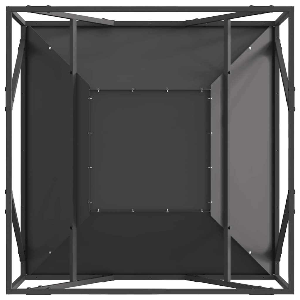 Φωτιά Μαύρο 80 x 80 x 40 cm Ατσάλι - Pakobazaar