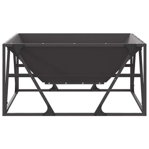 Φωτιά Μαύρο 80 x 80 x 40 cm Ατσάλι - Pakobazaar