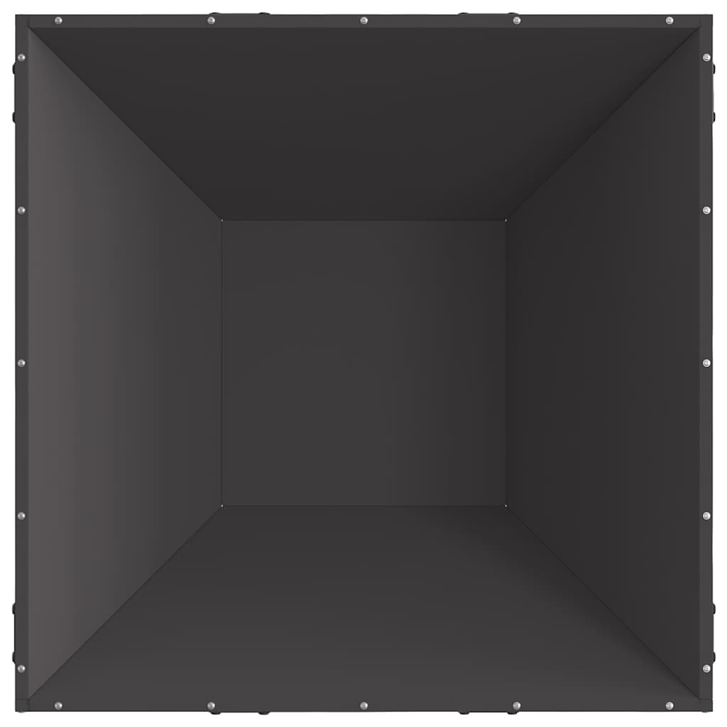 Φωτιά Μαύρο 80 x 80 x 40 cm Ατσάλι - Pakobazaar
